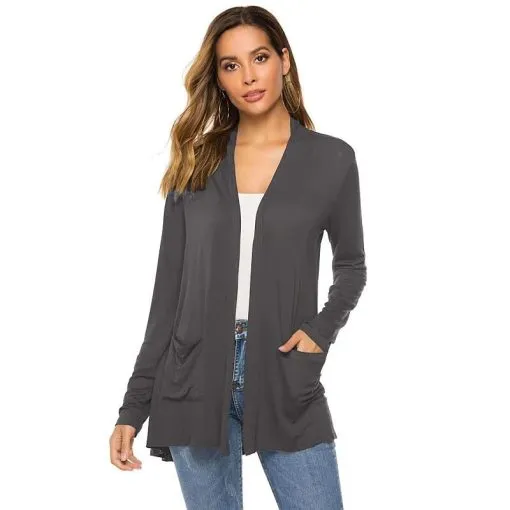 🔥 Last Day Promotion 49% OFF💕Women’s Casual Lightweight Open Front Long Sleeve Cardigans