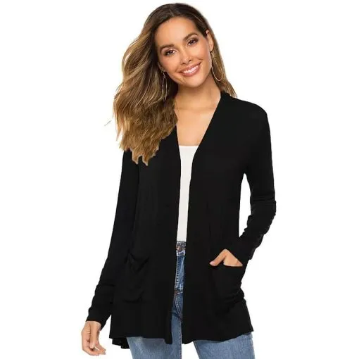 🔥 Last Day Promotion 49% OFF💕Women’s Casual Lightweight Open Front Long Sleeve Cardigans