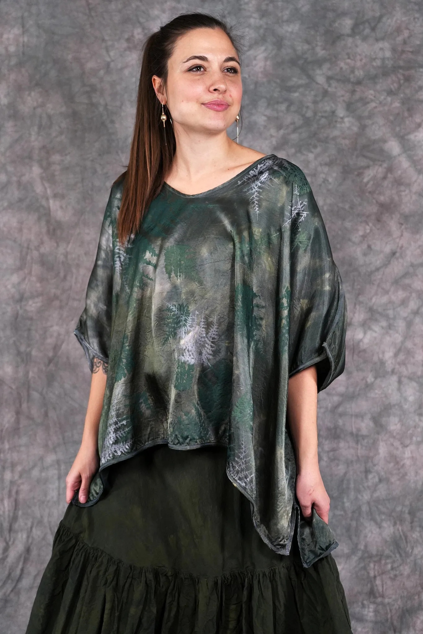 1591HD Hand-dyed Vitreous Square Top Sylvan-P