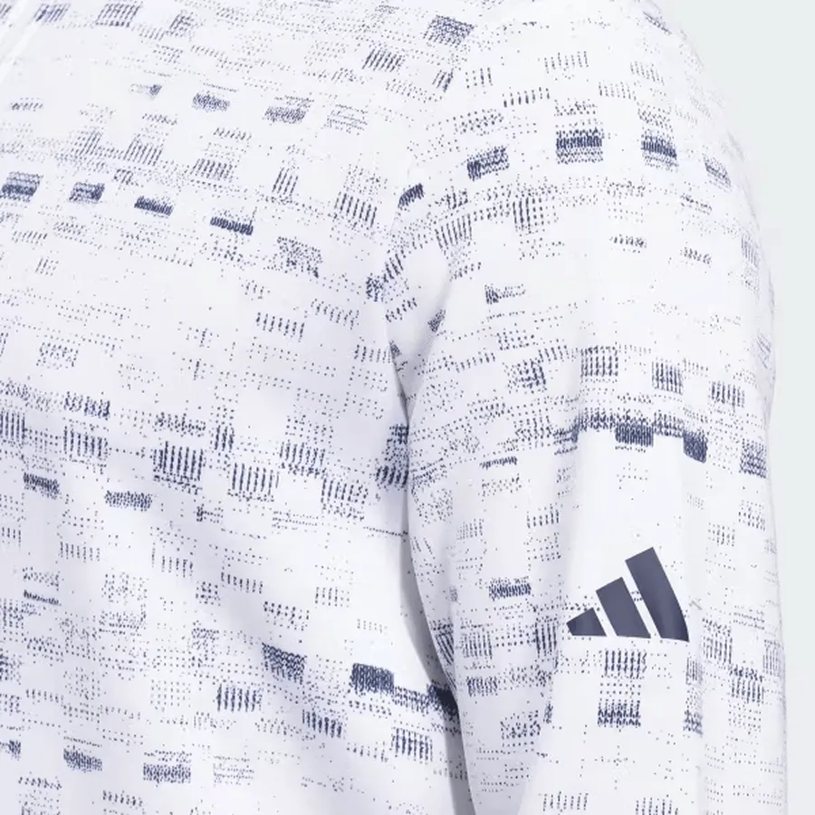 Adidas Core Printed Quarter Zip Pullover - White