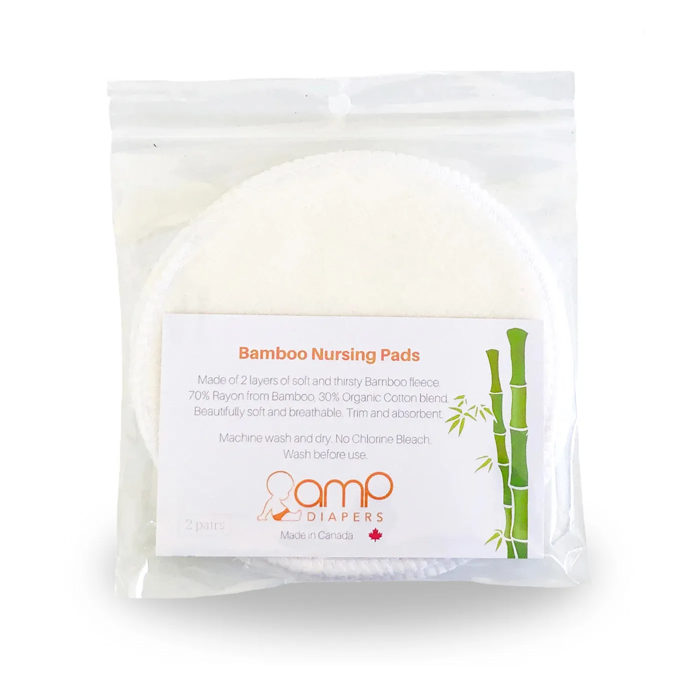 AMP Bamboo Nursing Pads (4 pads per pack)