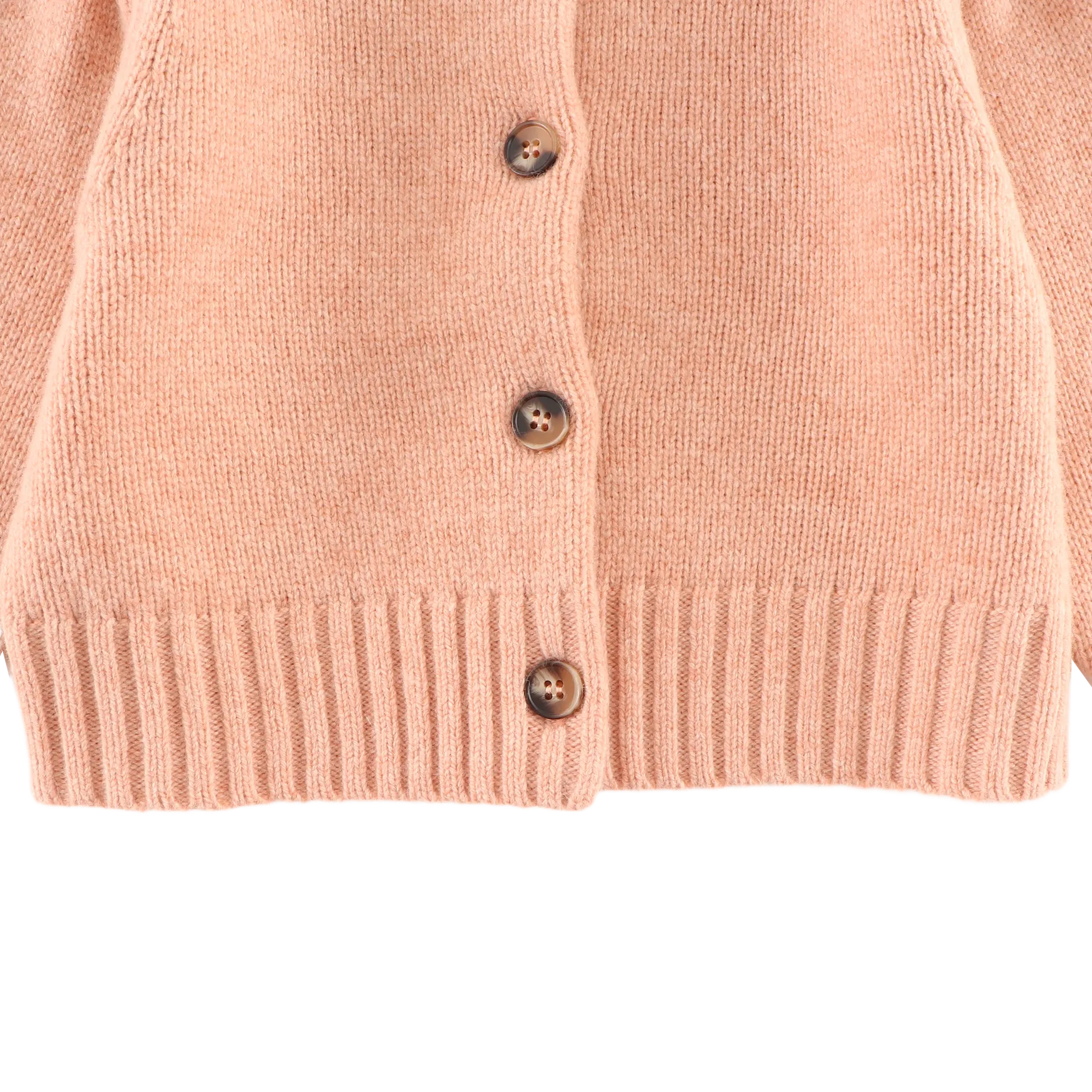 Amynda Merino Wool Cardigan | Cloudy Rose Melange