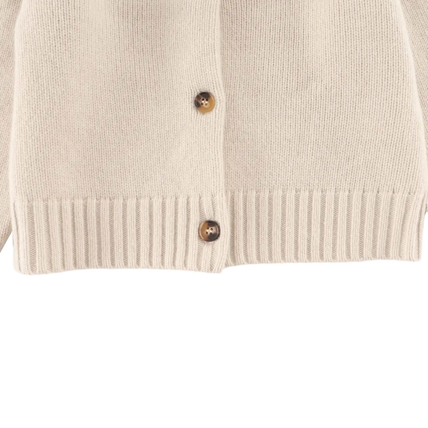 Amynda Merino Wool Cardigan | Soft Sand