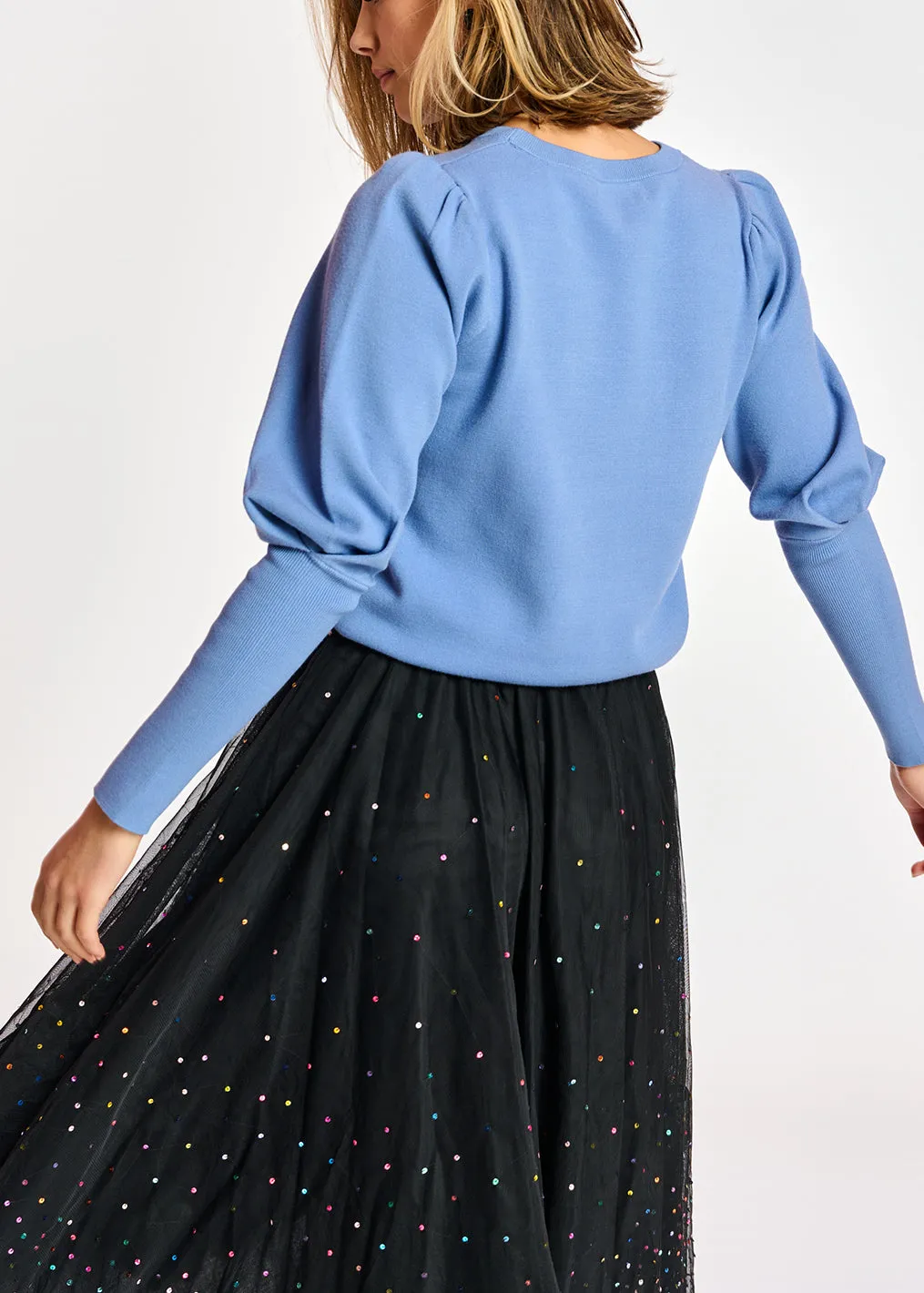 Anergy puff sleeve sweater