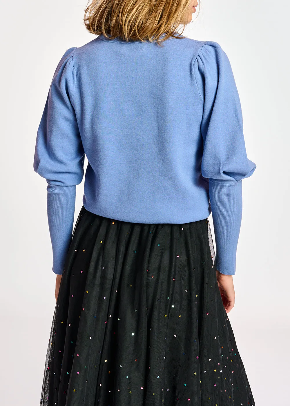 Anergy puff sleeve sweater