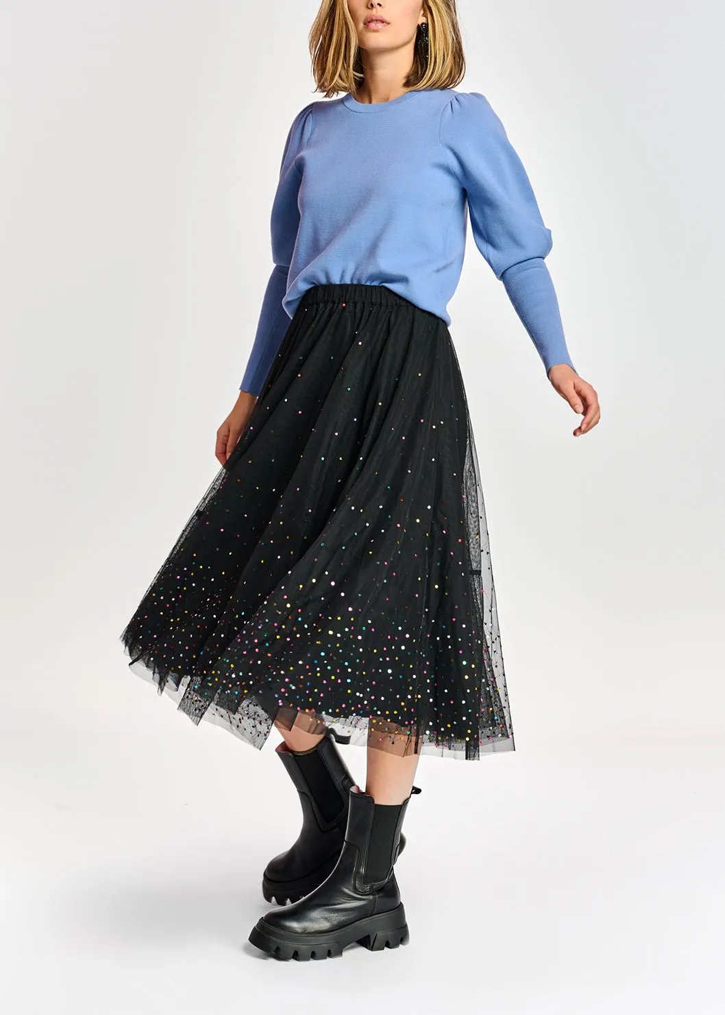 Anergy puff sleeve sweater