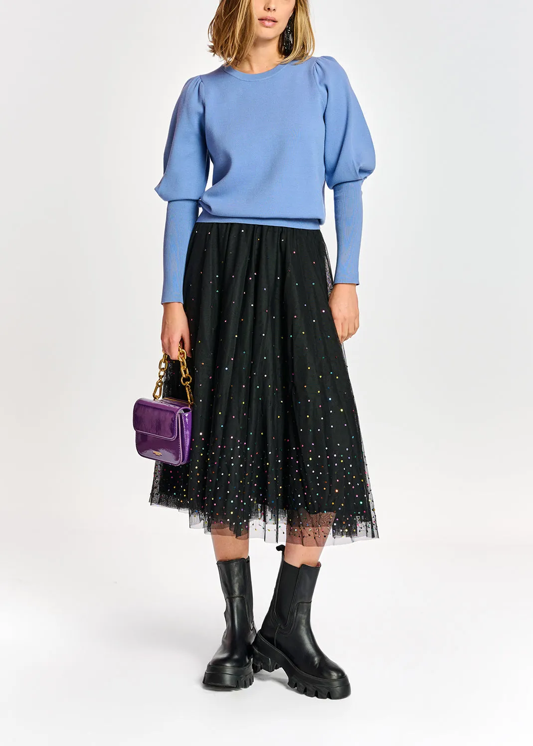 Anergy puff sleeve sweater