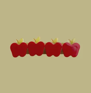 Apple hair clip