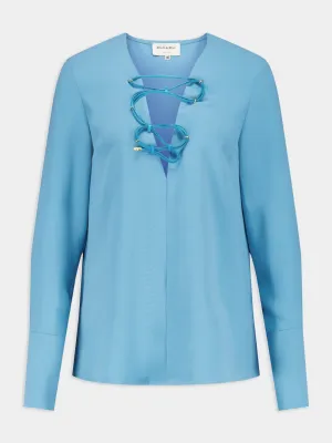 Astros V-Neck Loose Cut Blouse