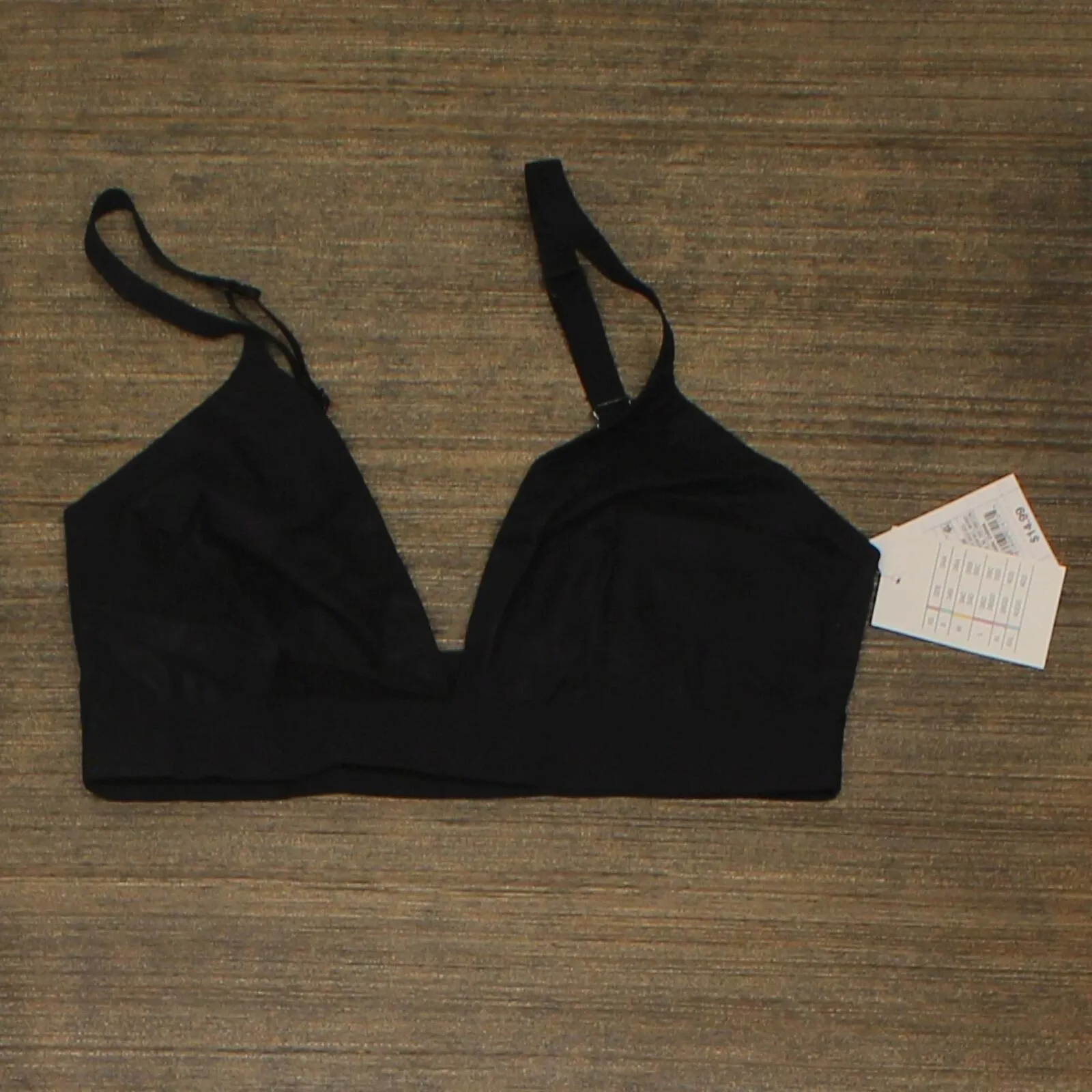 Auden Women's Unlined Triangle Bralette ZZ2M8 Black S