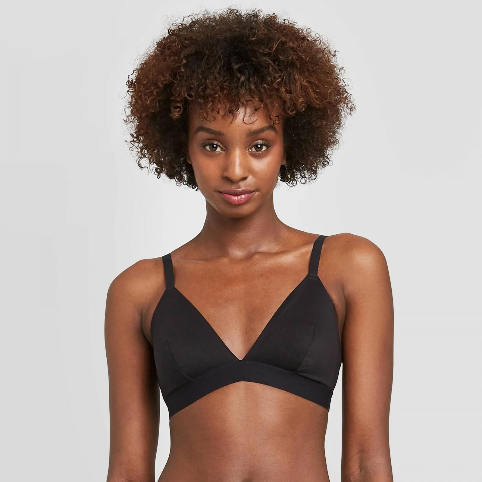 Auden Women's Unlined Triangle Bralette ZZ2M8 Black S