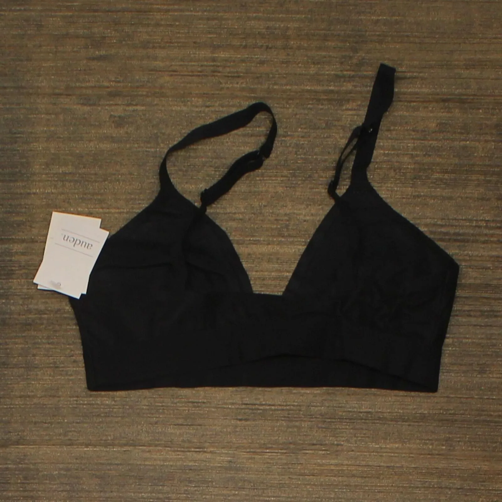 Auden Women's Unlined Triangle Bralette ZZ2M8 Black S