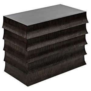 Ava Dresser, Hand Rubbed Black with Light Brown Highlights