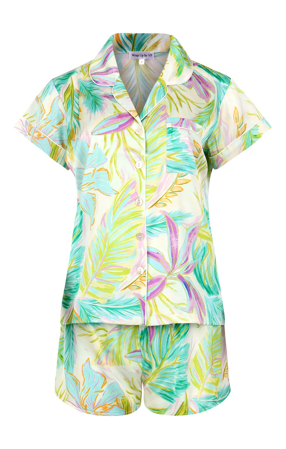 Bahamas Green Short PJ Set