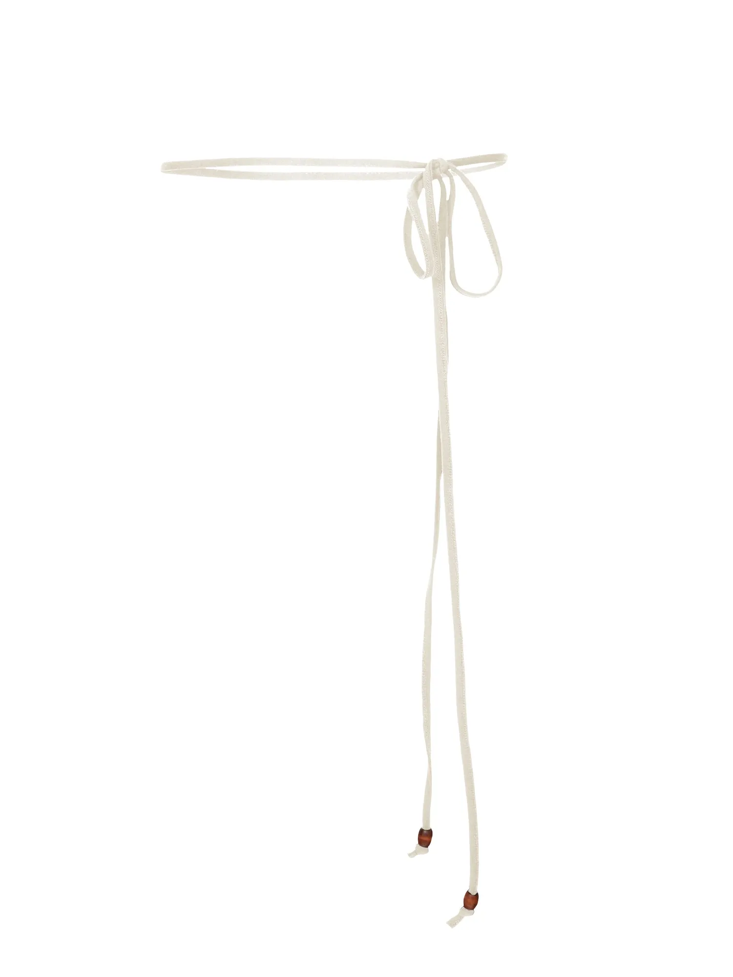 Bamboo String Belt - Cream