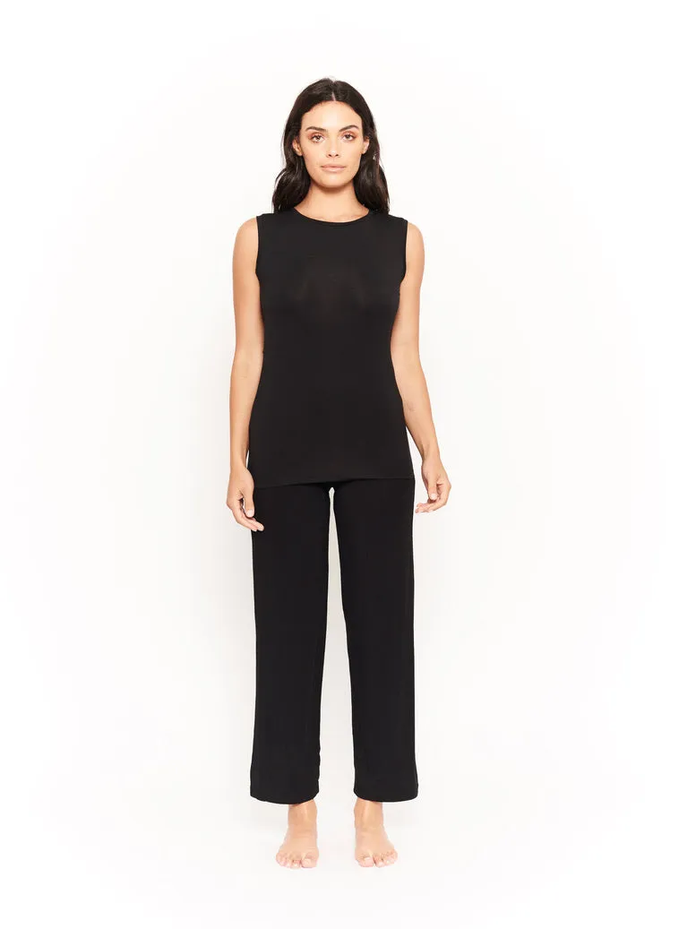 Bamboo Tank Top - Black