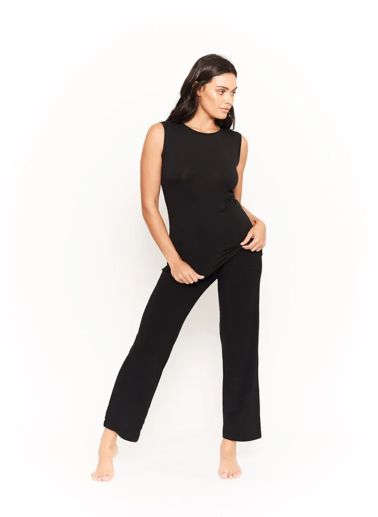 Bamboo Tank Top - Black