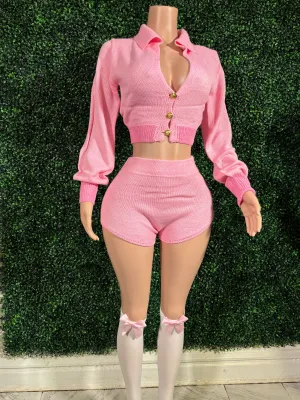 “Beverly” Co-Ord Set  Bow socks