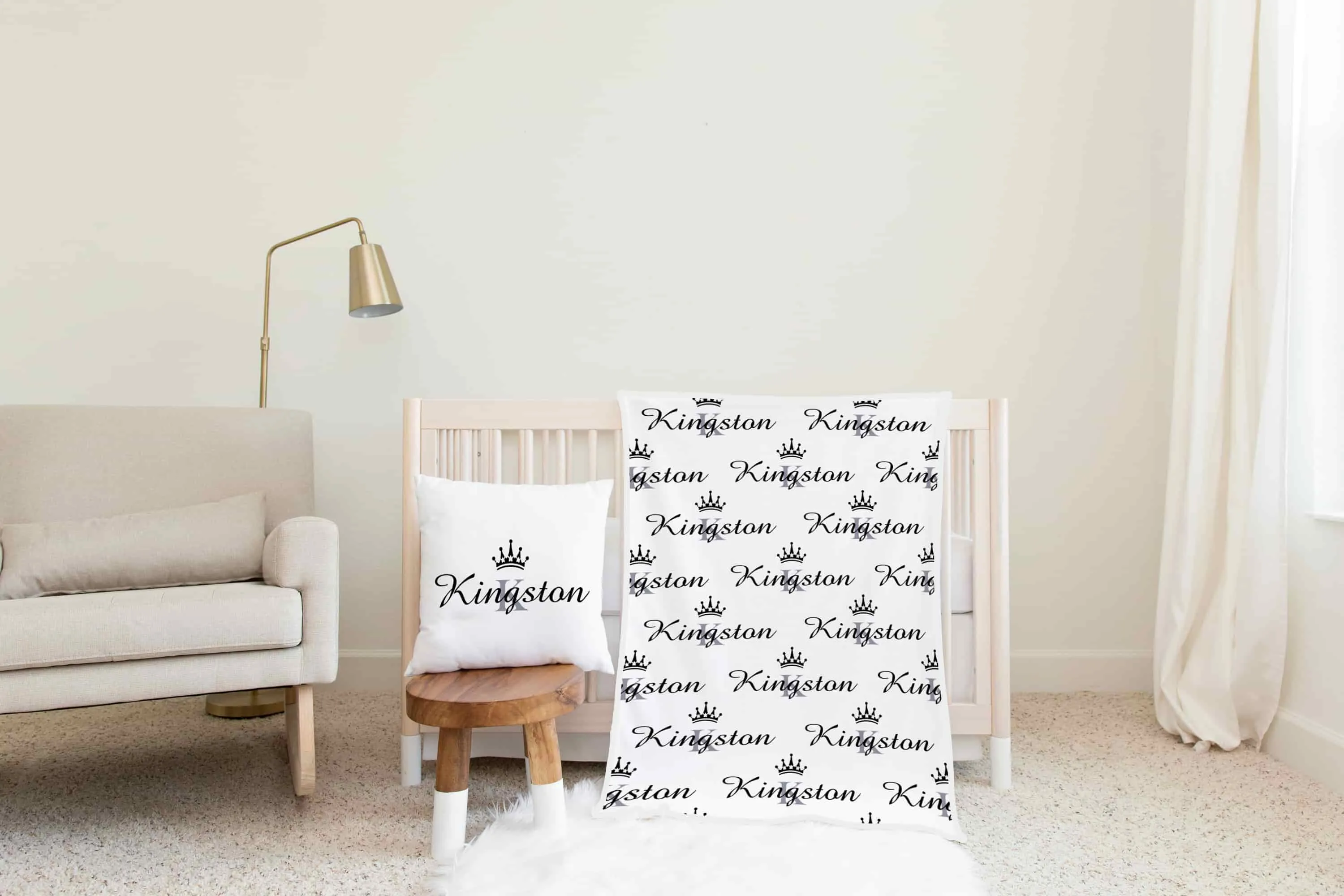 Black White Kingdom Printed