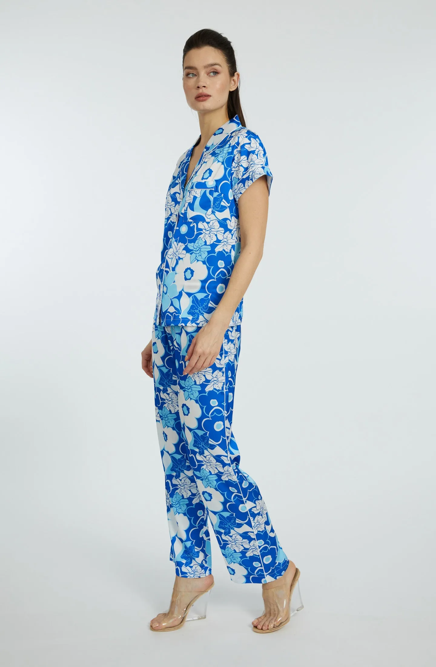Blue Crush Short Sleeve & Pant PJ Set