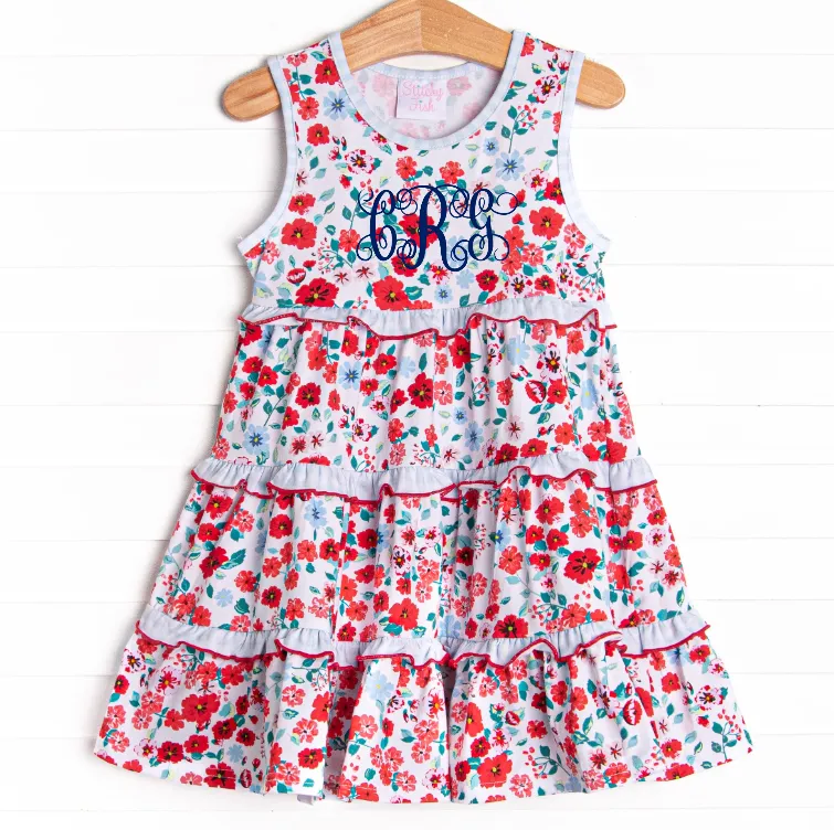 Bound To Bloom Sleeveless Dress, Red