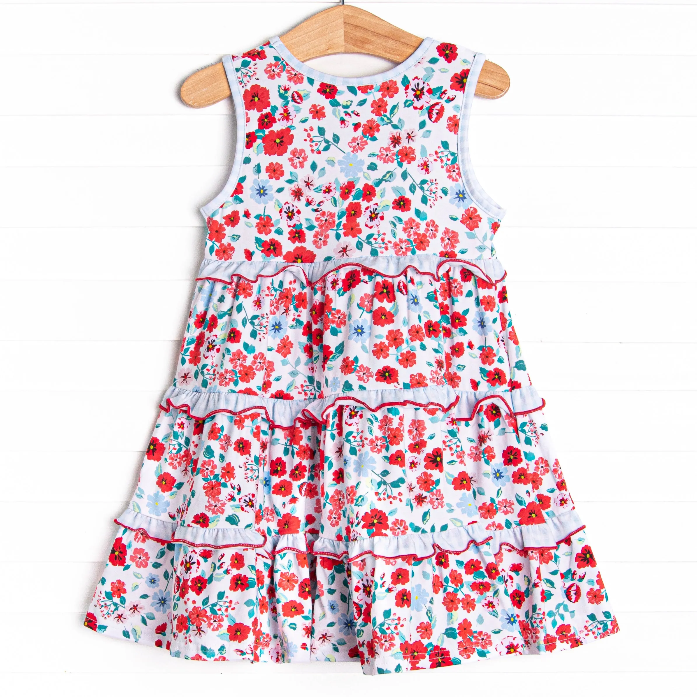 Bound To Bloom Sleeveless Dress, Red
