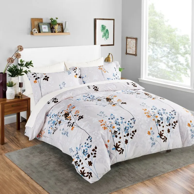 Brand new Fazeley Wildflowers 3 Piece Reversible Duvet Cover Set by Ebern Designs, Fits Full/Queen! Retails $203 W/Tax on Sale!