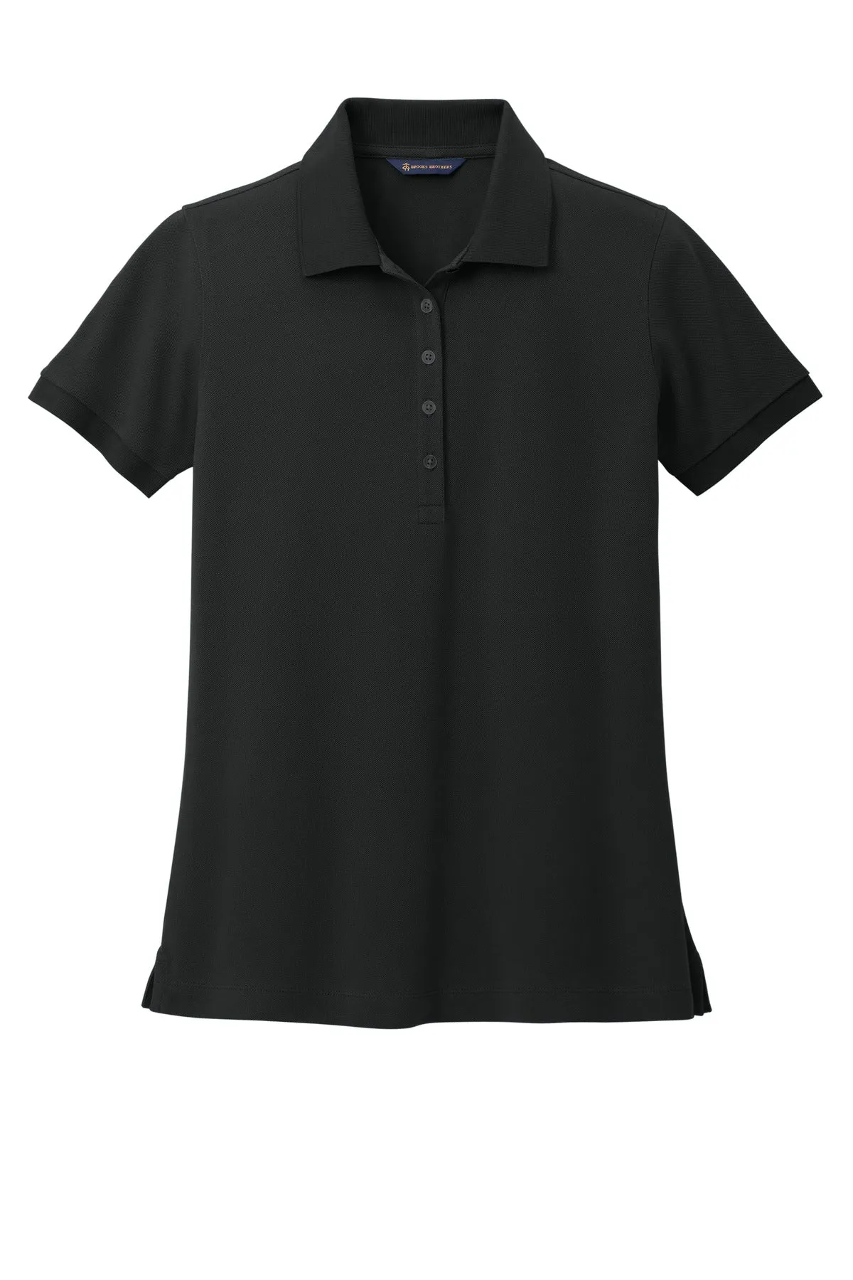 Brooks Brothers Women's Pima Cotton Pique Polo BB18201 Deep Black