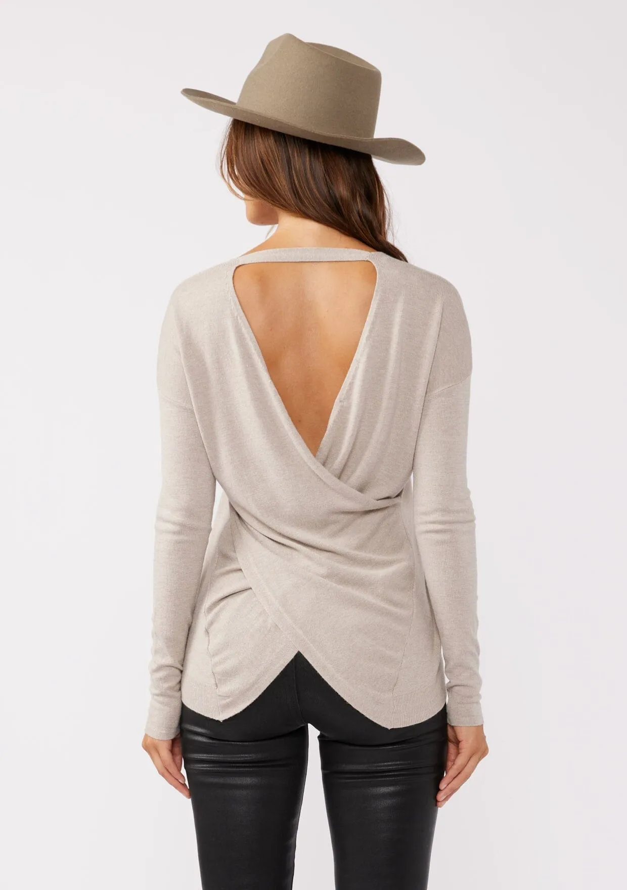 Carys Open Back Pullover