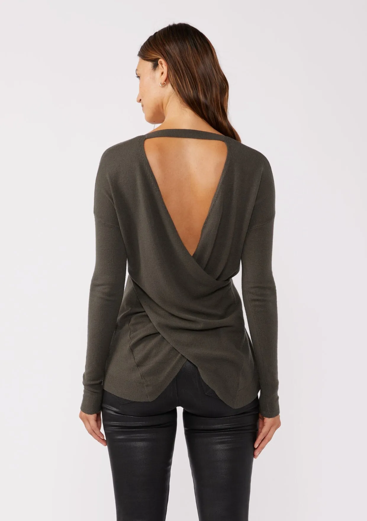 Carys Open Back Pullover