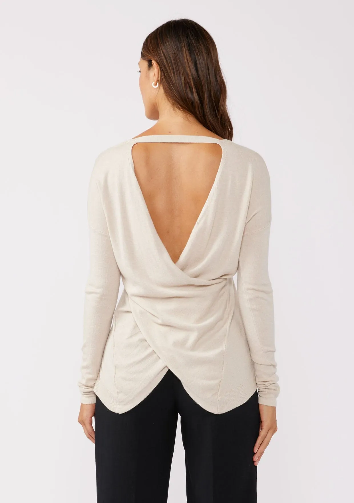 Carys Open Back Pullover