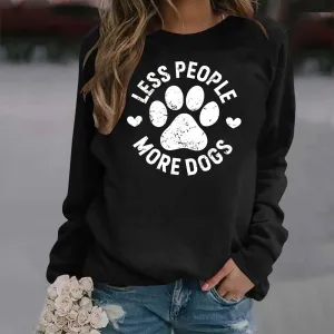Chantal – Less People More Dogs Women’s Sweatshirt