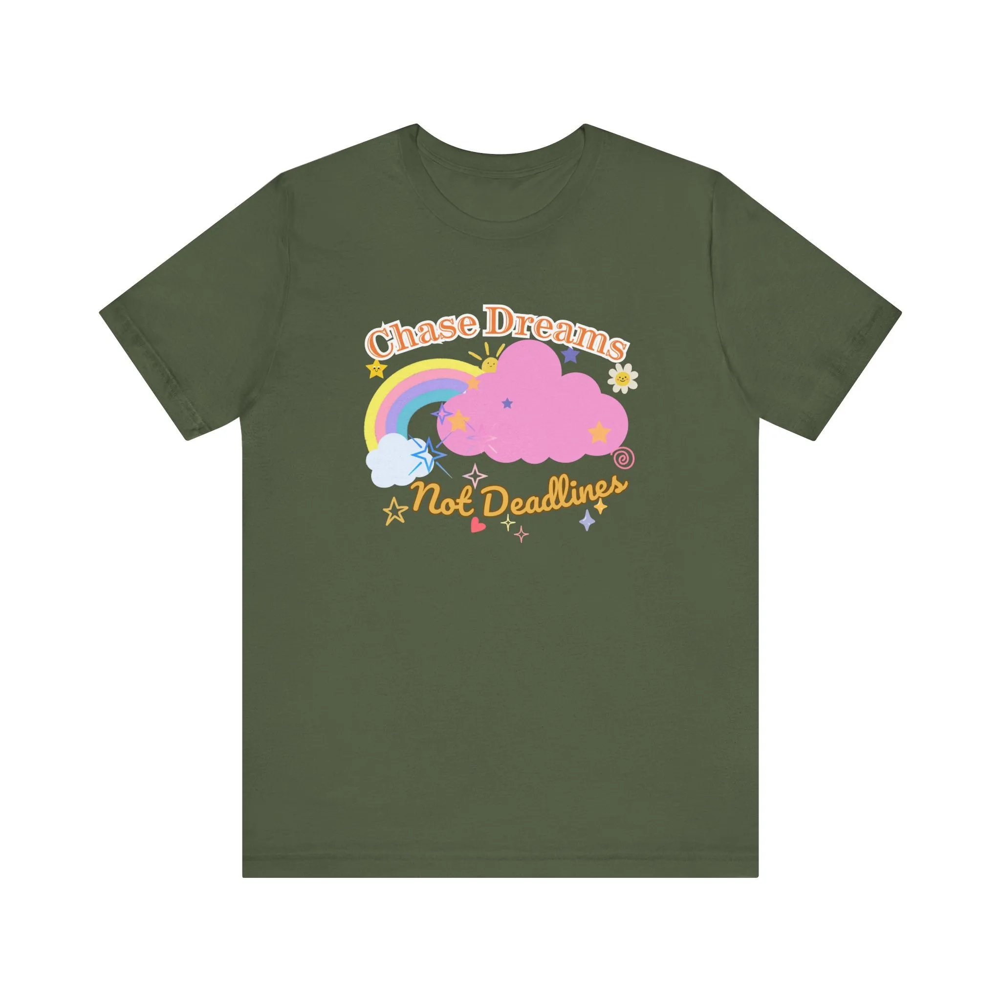 Chase Dreams Not Deadlines - Motivation Unisex Graphic T-Shirt