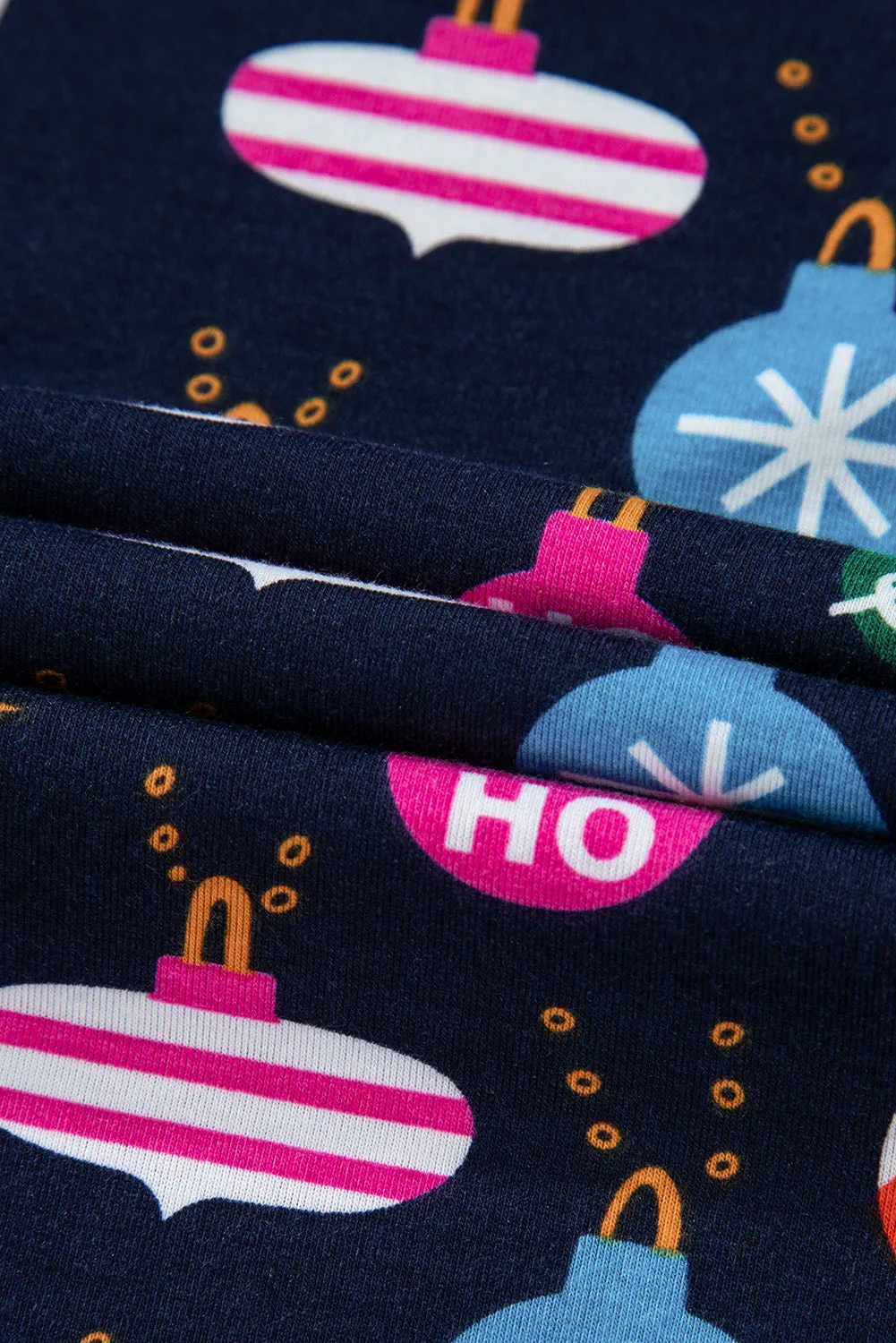 Christmas Ornament Print Loungewear Set