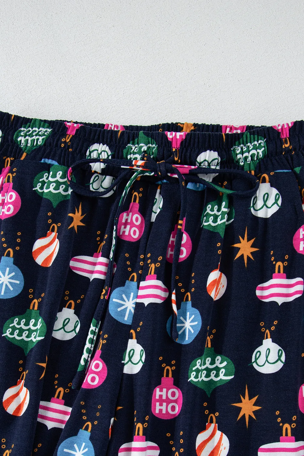 Christmas Ornament Print Loungewear Set