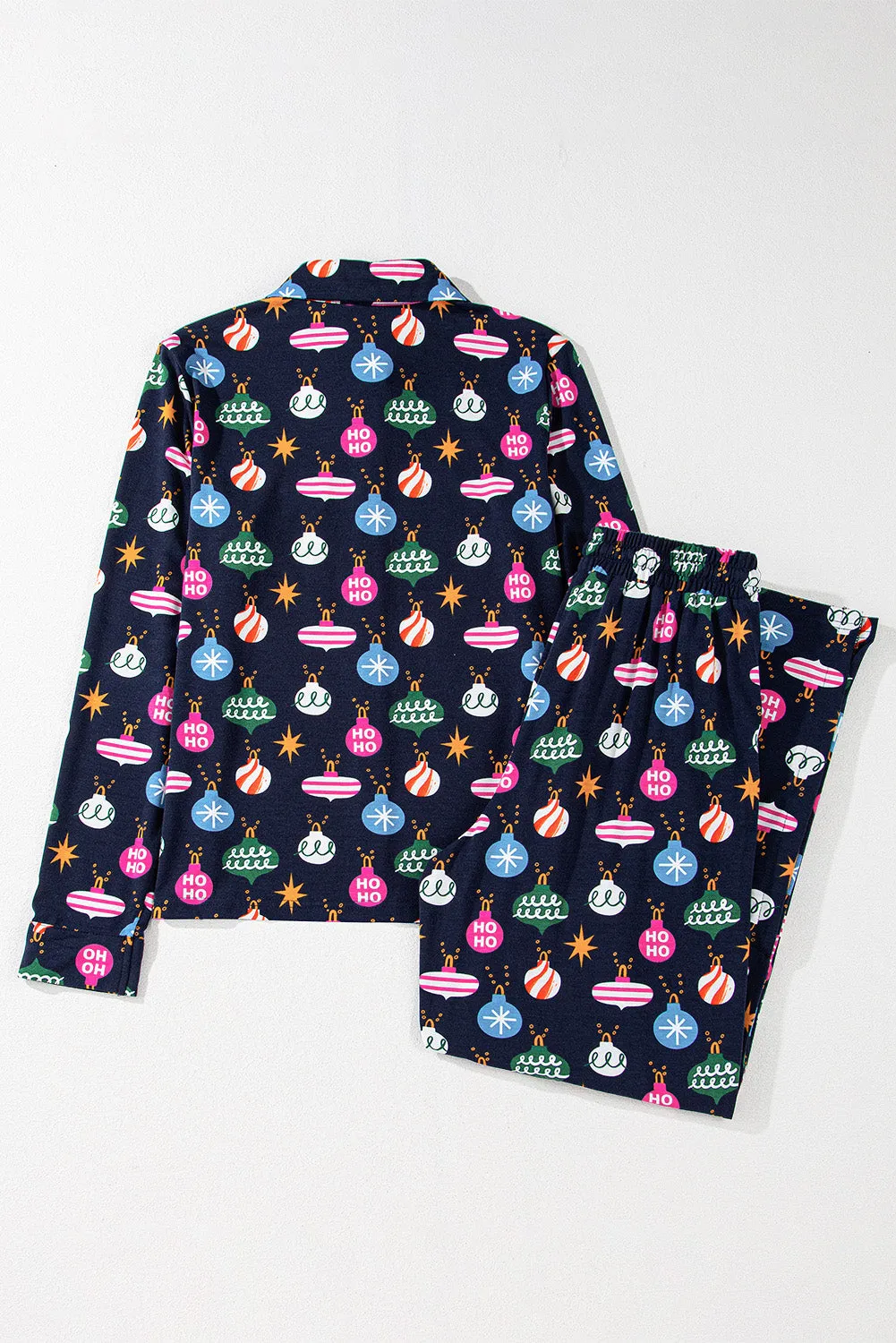 Christmas Ornament Print Loungewear Set