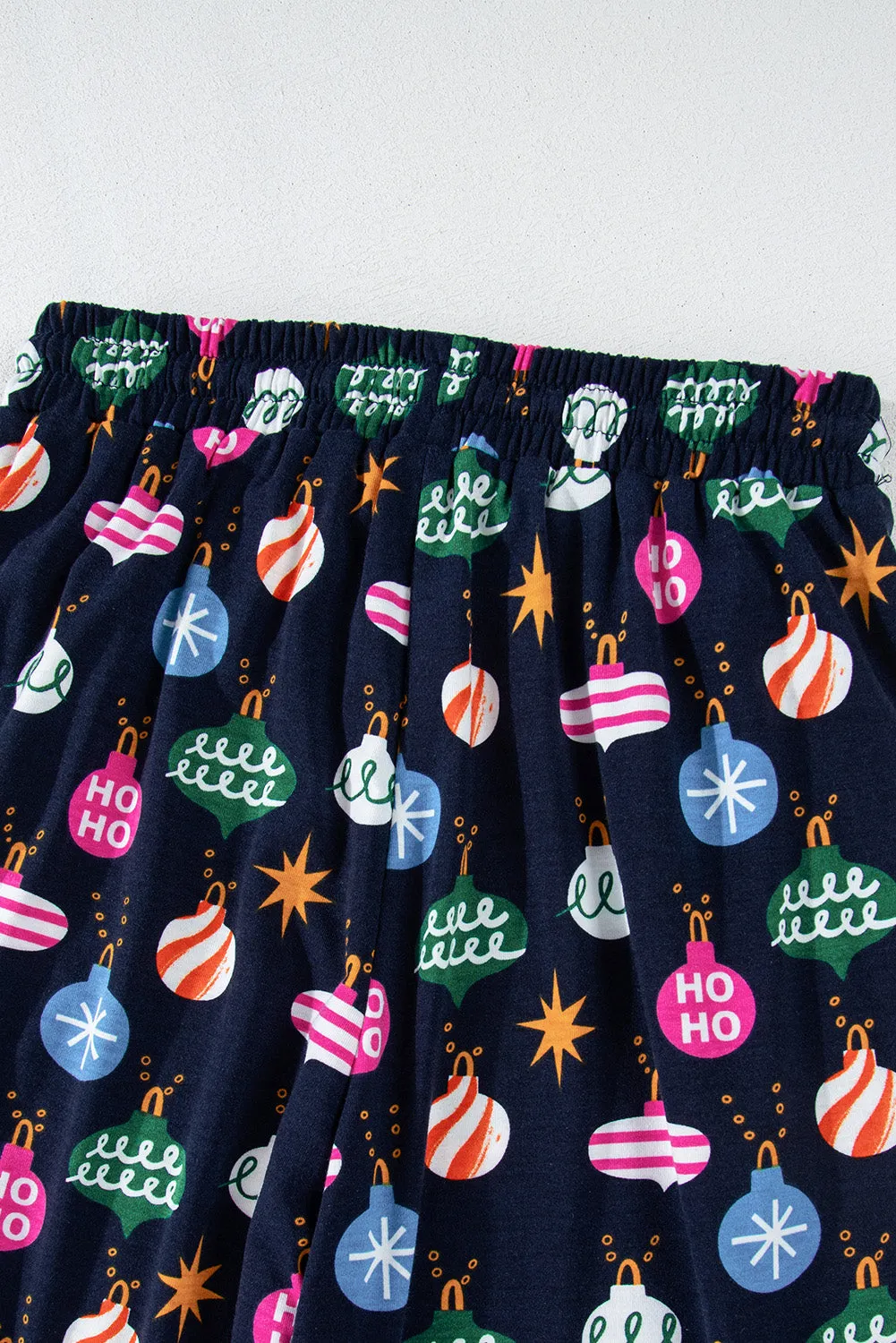 Christmas Ornament Print Loungewear Set