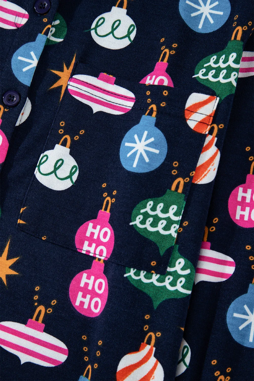 Christmas Ornament Print Loungewear Set