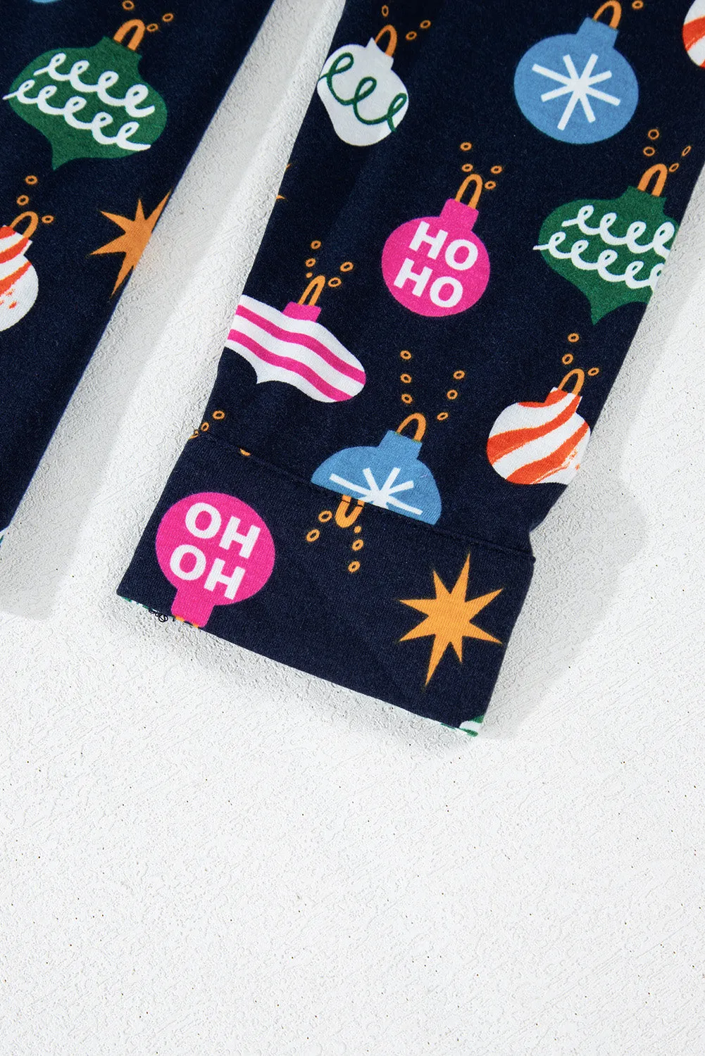 Christmas Ornament Print Loungewear Set
