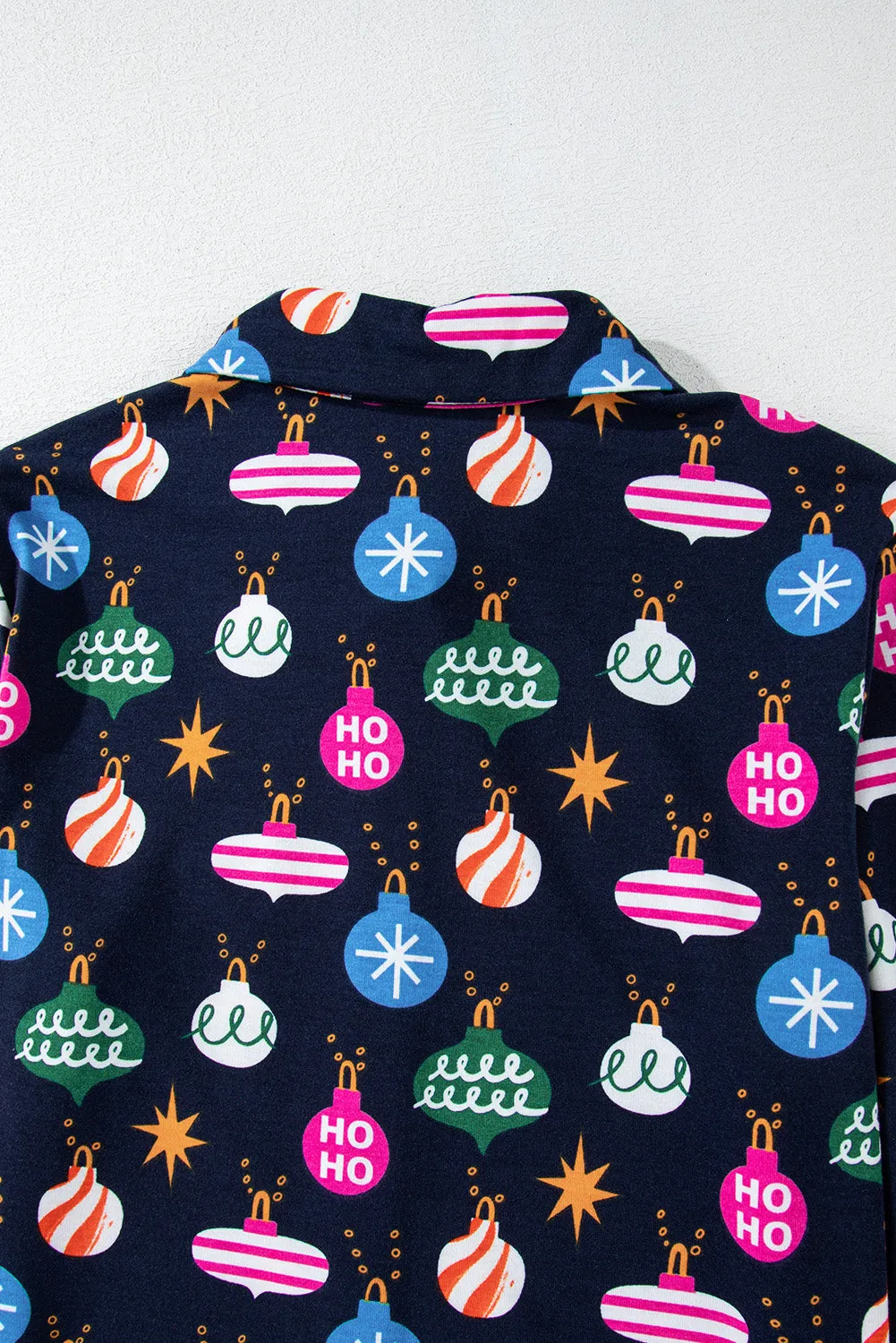 Christmas Ornament Print Loungewear Set