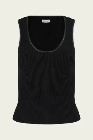 Cobain Tank Top in Black