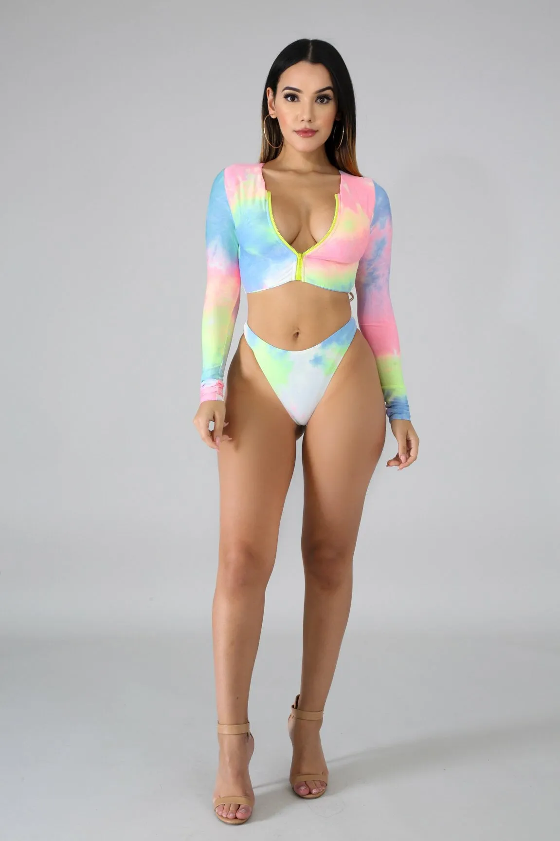 Color wave bikini