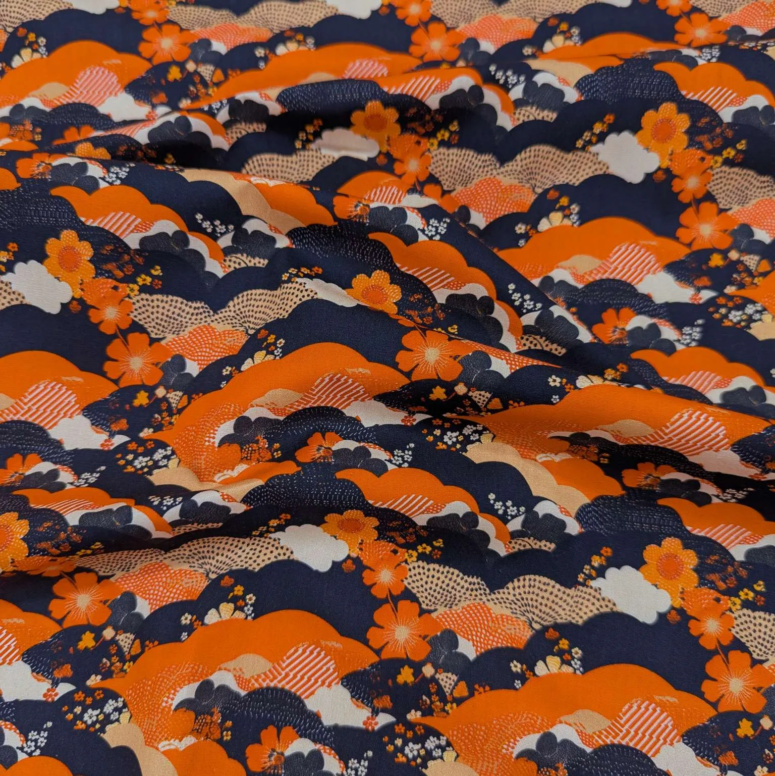 Cotton Poplin, Floral Hills