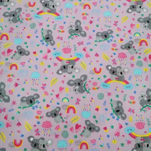 Cotton Poplin, Koalas - 2m remnant piece