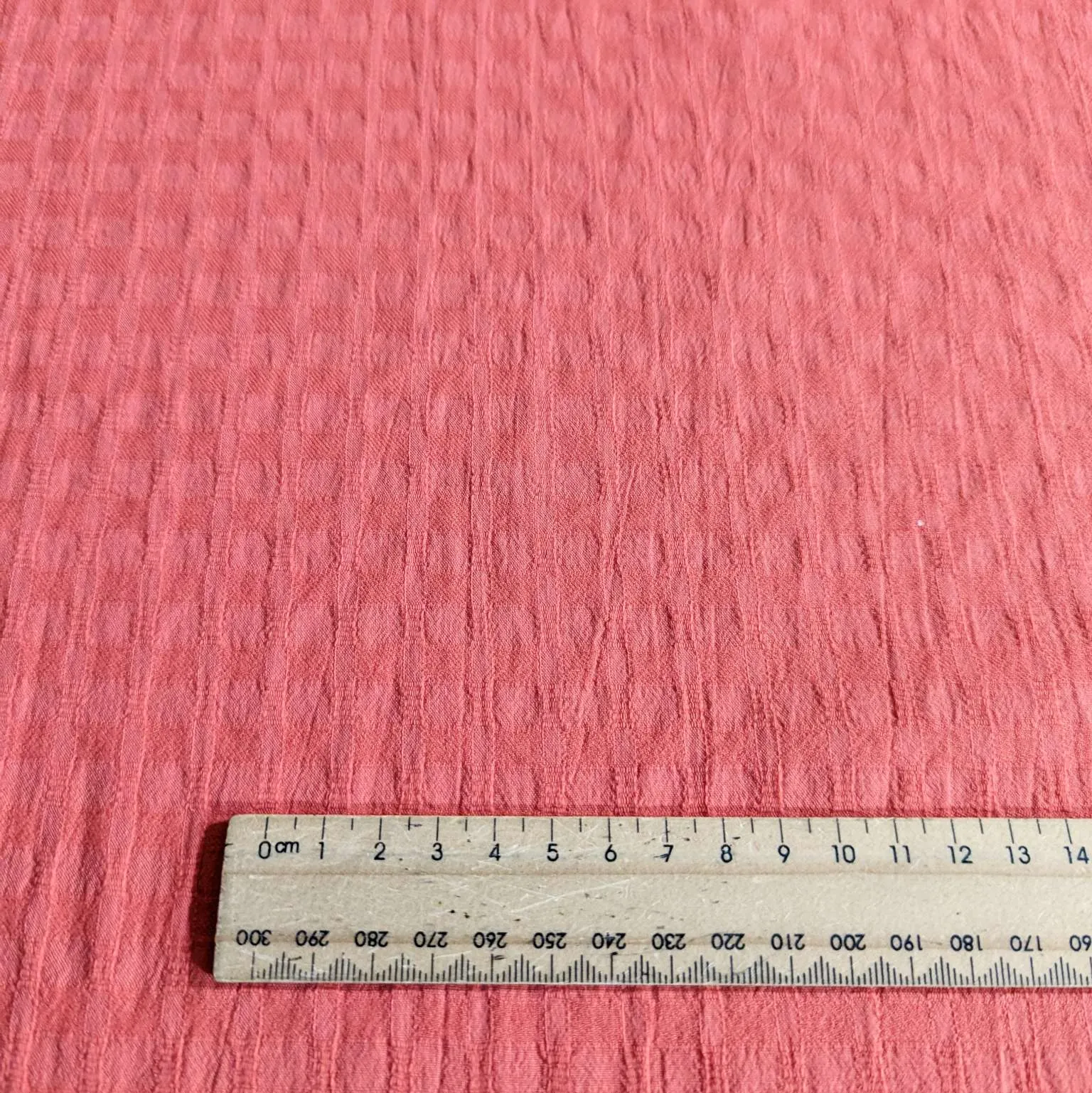 Cotton, Self Gingham, Melon