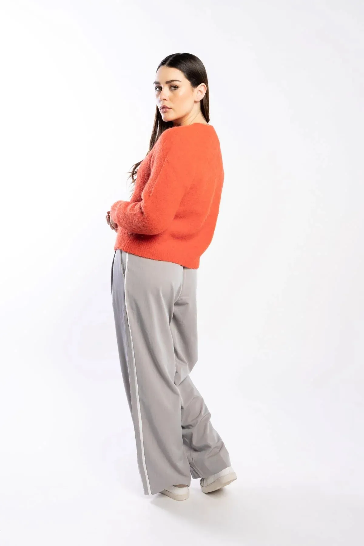 Cozy Cardi - Fire Orange