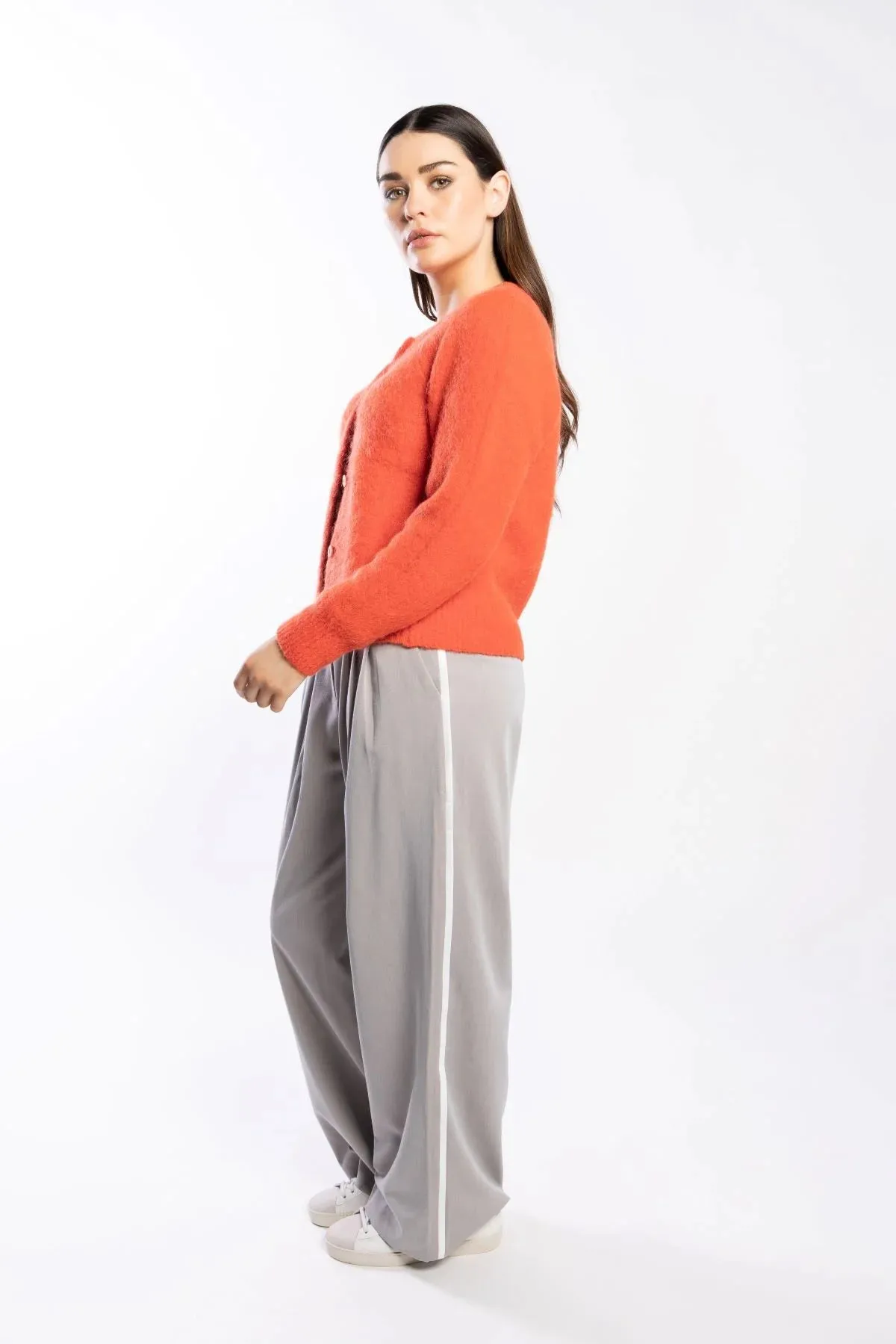 Cozy Cardi - Fire Orange