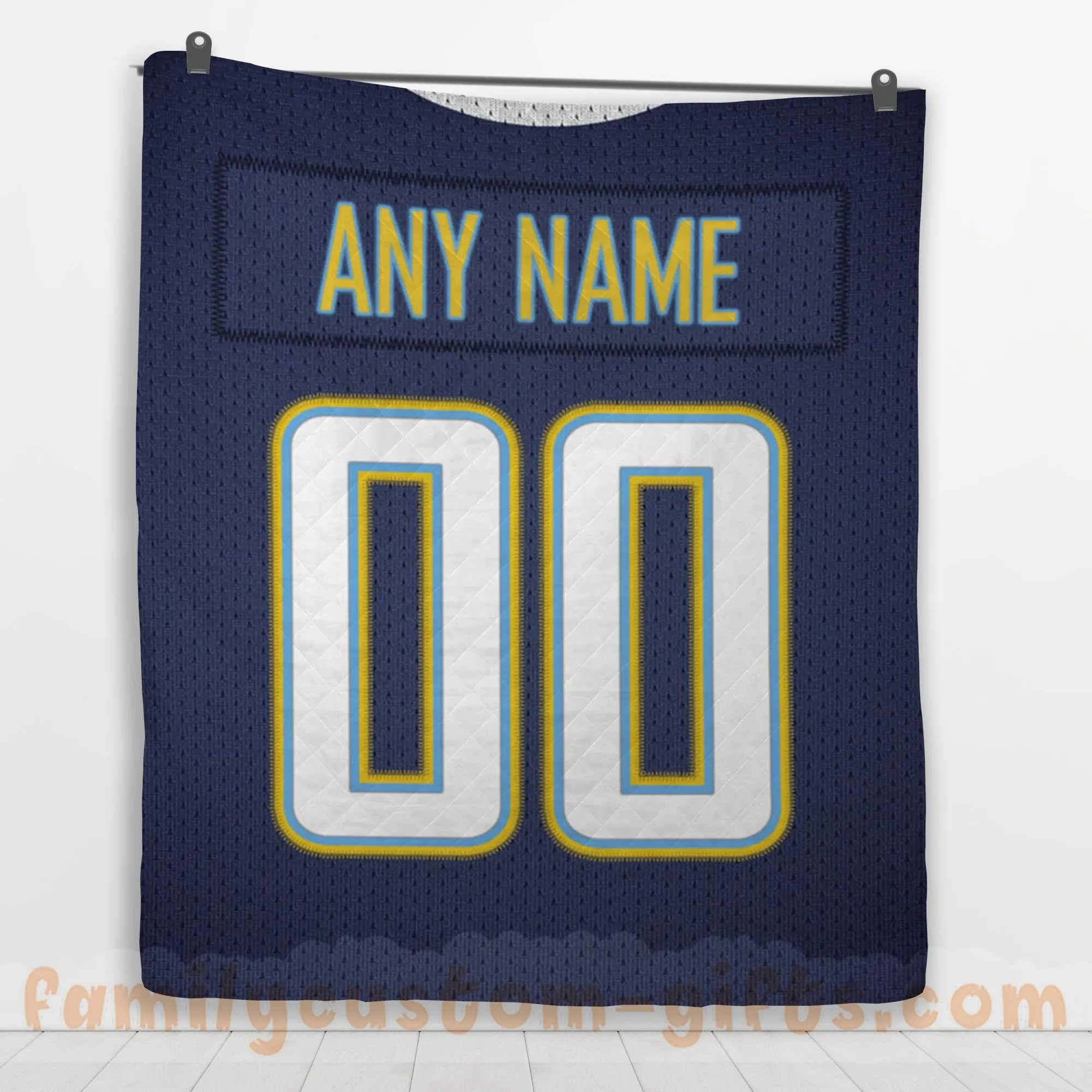 Custom Premium Quilt Blanket Los Angeles Jersey American Football Personalized Quilt Gifts for Her & Him