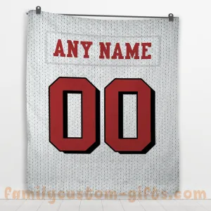 Custom Premium Quilt Blanket San Francisco Jersey American Football Personalized Quilt Gifts for Her & Him