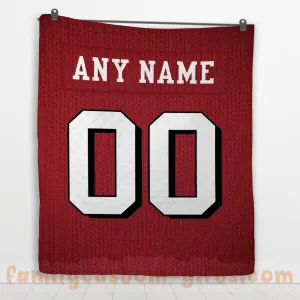 Custom Premium Quilt Blanket San Francisco Jersey American Football Personalized Quilt Gifts for Her & Him